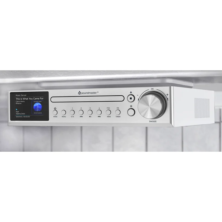 Soundmaster ICD2700SI CD Player DAB+ Radio, Küchenunterbau Musikcenter mit WLAN, Bluetooth, Edelstahl, versandkostenfrei
