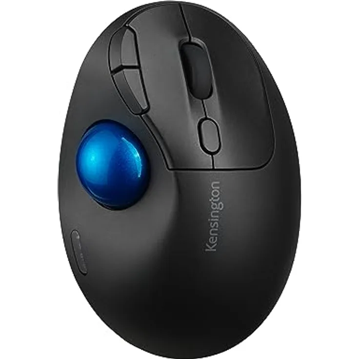 Kensington TRACKBALL PRO FIT ERGO TB450 (Kabellos), Maus, Blau, Schwarz