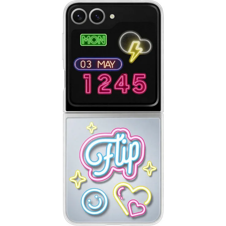 Samsung Flipsuit Case für Galaxy Flip6, individuelles Design, NFC-Technologie, stoßfest, schwarz