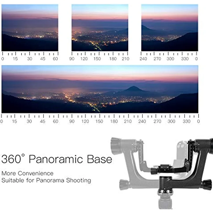SIRUI PH-10 Gimbal Head Stativkopf aus Carbon - Kardankopf – Bild 7