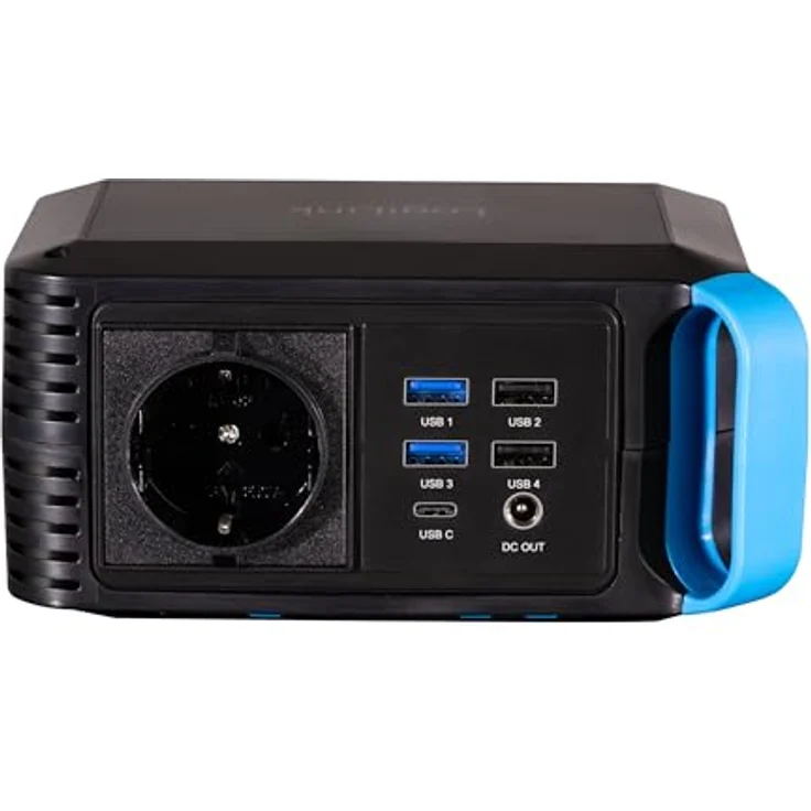 LogiLink Mobiles Ladegerät/Powerstation 80 Watt schwarz, tragbare Stromversorgungsstation für unterwegs – Bild 4