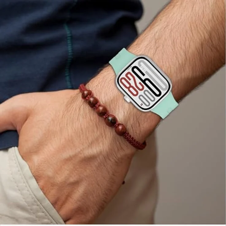 GIOPUEY Armband für Xiaomi Redmi Watch 6/5/4, Weiches Silikon, Verschleißfest und Atmungsaktiv, lila – Bild 5