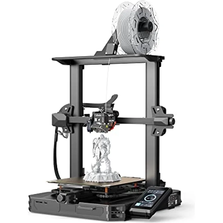 Creality 3D Ender-3 S1 Pro 3D-Drucker, Sprite-Vollmetall-Doppelgetriebe, automatische Nivellierung, blau