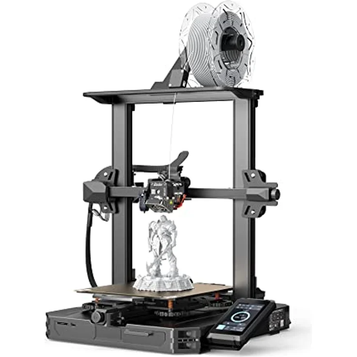 Creality 3D Ender-3 S1 Pro 3D-Drucker, Sprite-Vollmetall-Doppelgetriebe, automatische Nivellierung, blau – Bild 1