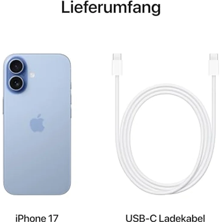Apple iPhone 17 (256 GB, Mist Blue, 6.30", Dual SIM, 5G), Smartphone, Blau – Bild 6