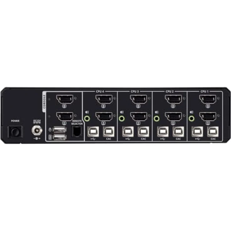 ATEN CS1144DPH4C 4-Port USB KVM Switch mit 5K DP/HDMI, Dual Bildschirm und Cardreader, konform mit PSD PP v4.0 – Bild 2