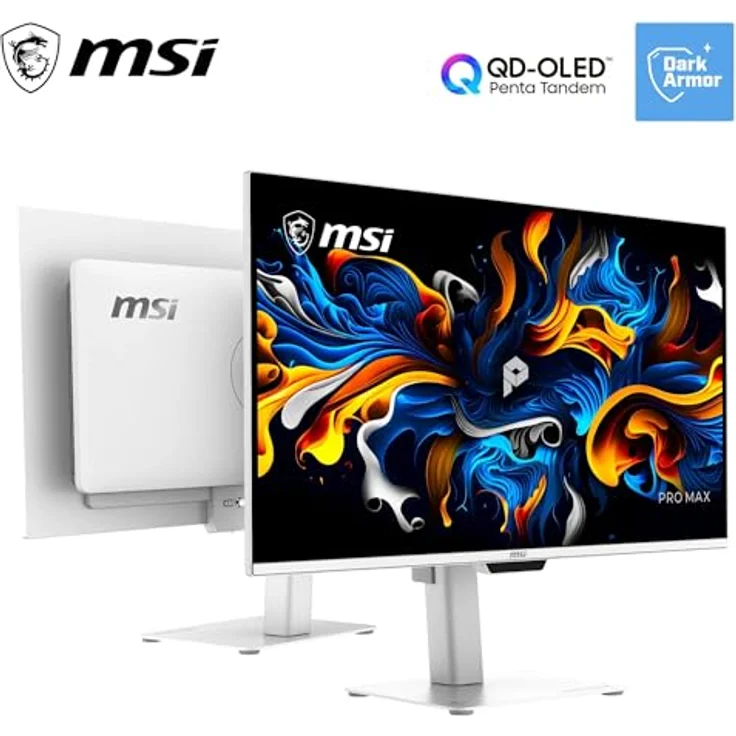 MSI PRO MAX 271UPXW12G 27 Zoll 4K QD-OLED Monitor, 120Hz, 0.03ms, DarkArmor, AMD FreeSync Premium Pro, Dual USB-C, KVM, M-Mate APP – Bild 2