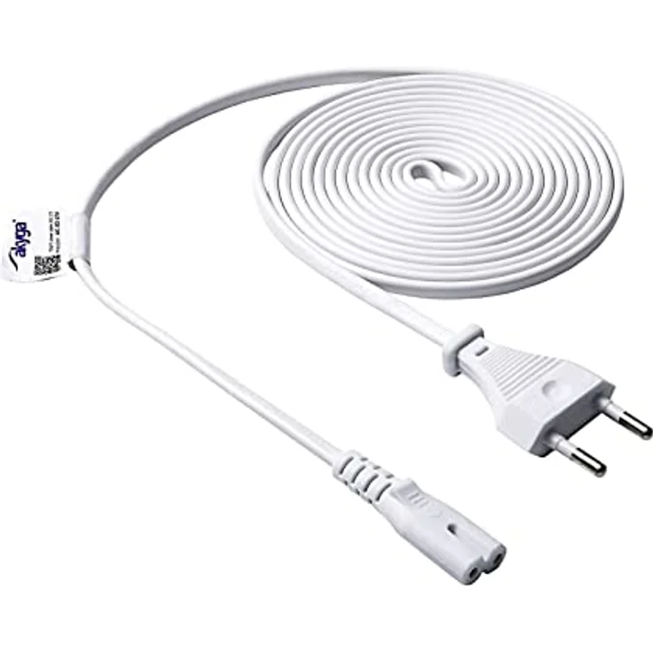 Akyga Power Cable for Notebook AK-RD-07A Eight CCA CEE 7/16 / IEC C7 3 m White – Bild 2