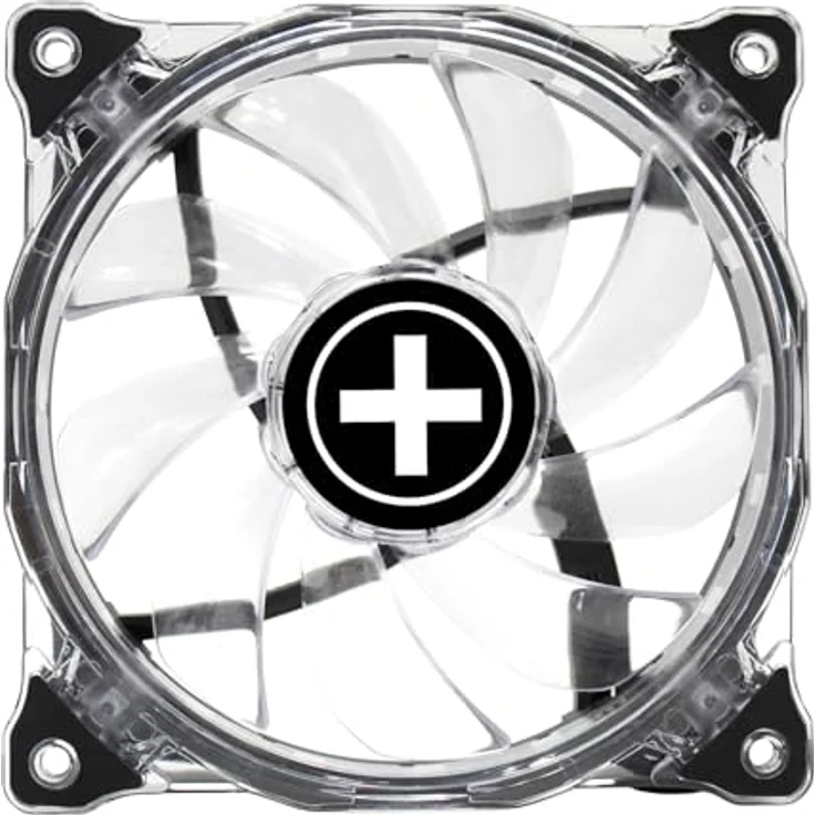 Xilence XPF120G.ARGB.PWM 120mm leiser Gehäuselüfter mit starker ARGB LED und PWM, Hydro Bearing, transparent/schwarz – Bild 2