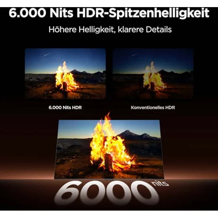 TCL 85C8L SQD-Mini LED TV, 85 Zoll UHD 4K Smart TV mit flacher Bauweise – Bild 9