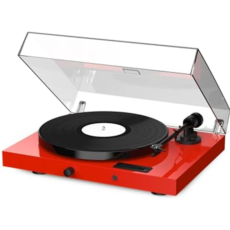 Pro-Ject Jukebox E1 + Speaker Box 5 Set Draaitafel systeem - Rood (Manuell), Plattenspieler, Rot – Bild 3