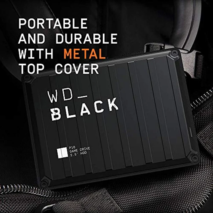 WD_BLACK P10 Game Drive 6 TB Externe Festplatte (Mobile und robuste High-Perfomance-Festplatte, bis zu 125 Spiele speichern) Schwarz – Bild 4