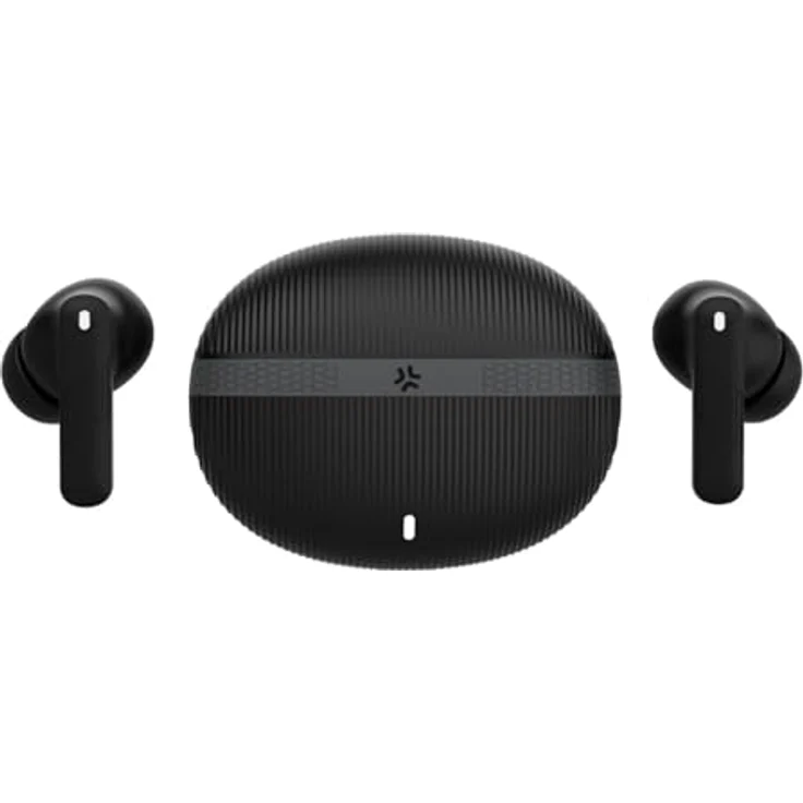 Celly True Wireless Kopfhörer mit aktiver Geräuschunterdrückung (ANC), HD-Mikrofon, Schwarz – Bild 3