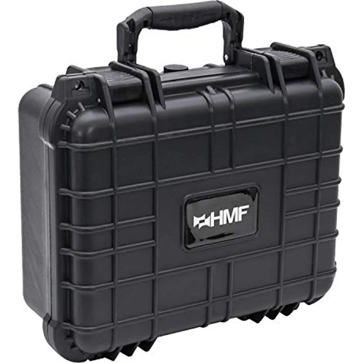 HMF ODK100 Outdoor-Fotokoffer, Transportkoffer mit Rasterschaumstoff | 34 x 29,5 x 15,5 cm, wasserdicht und staubdicht, schwarz – Bild 5