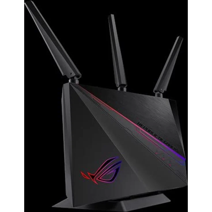 Asus GT-AC2900 ROG Rapture Gaming Router (Ai Mesh WLAN System, WiFi 5 AC2900, Aura Sync LED, VPN Fusion, Geforce Now, 4x Gigabit LAN Link Aggregation, 1.8 GHz DC CPU, AiProtection, USB 3.0) – Bild 4