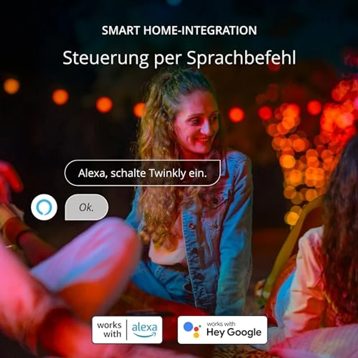 Twinkly Smarte Lichterkette 250 RGBW Farbwechsel LED Bluetooth WiFi | kostenf... - twinkly - Preisvergleich – Bild 6