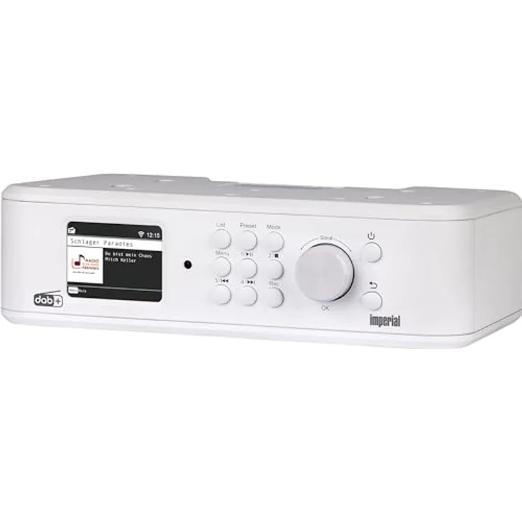 Imperial DABMAN i460 Multifunktionsradio (DAB+/UKW & Internetradio, Streaming, Unterbau- & Wandmontage, Bluetooth, USB 2.0 Aufnahme & Wiedergabe, EWF-Notfallsignal, Hotelmodus) weiß/Silber – Bild 1