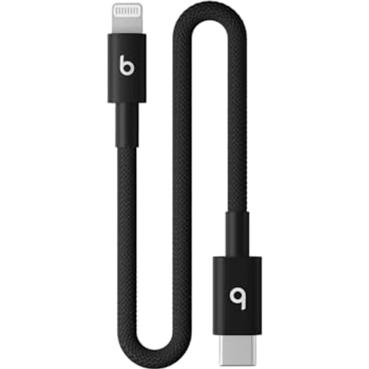 Apple USB-C auf Lightning Gewebtes Kabel, 20 cm, Bolt Black, kompatibel mit iPhone und iPad – Bild 2