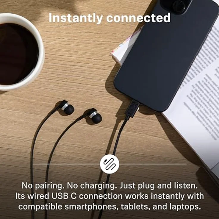 Sennheiser CX 80U, Kabelgebundene Kopfhörer mit USB-C-Verbindung, integrierter Fernbedienung und Mikrofon – Bild 4