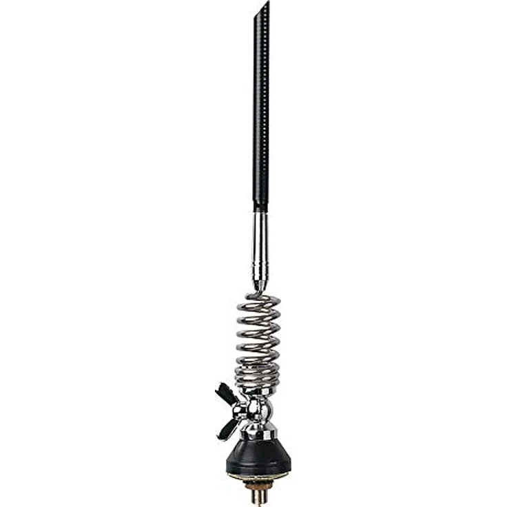 Albrecht Gamma 2 F, Hochleistungs-CB-Antenne 950mm, 100W, 26.7-27.3 MHz, vertikale Polarisation, 50 Ohm, Edelstahl, optimierte Signalübertragung – Bild 1