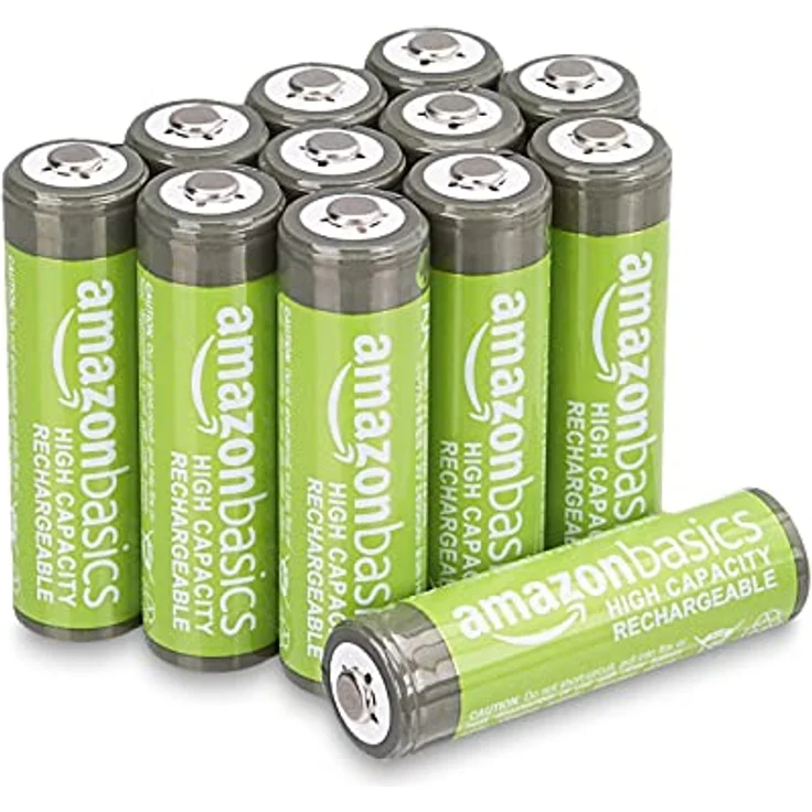 AmazonBasics – AA-Batterien mit hoher Kapazität, wiederaufladbar, 2400 mAh, 12 Stück, vorgeladen – Bild 2