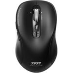 Port Designs MOUSE RECHARGEABLE BLUETOOTH COMBO PRO TYPE C (Kabellos), Maus, Schwarz