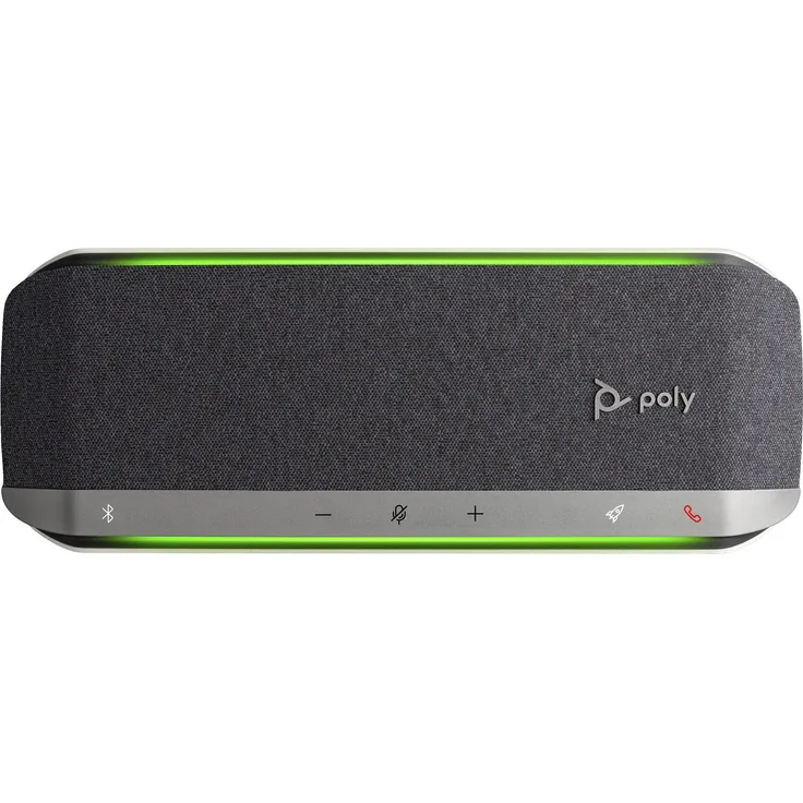 HP Poly Sync 40 -M Speakerphone, Konferenzlautsprecher mit IP64 Schutzklasse, Dunkelgrau/Silber