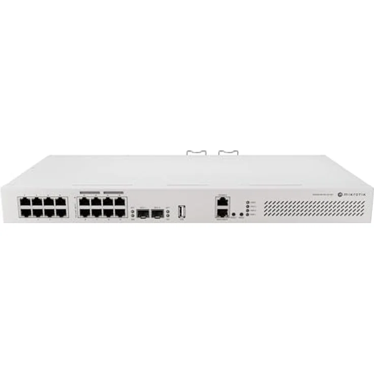 MikroTik Cloud Router Switch 418-8P-8G-2S+RM, Router mit RouterOS L5, Rackmount-Gehäuse – Bild 2