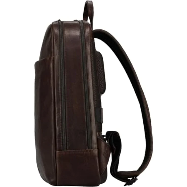 Jost Glasgow Business Backpack 2C Brown, Laptoprucksack mit gepolstertem Laptopfach und RFID-Blocker, dunkelbraun – Bild 4