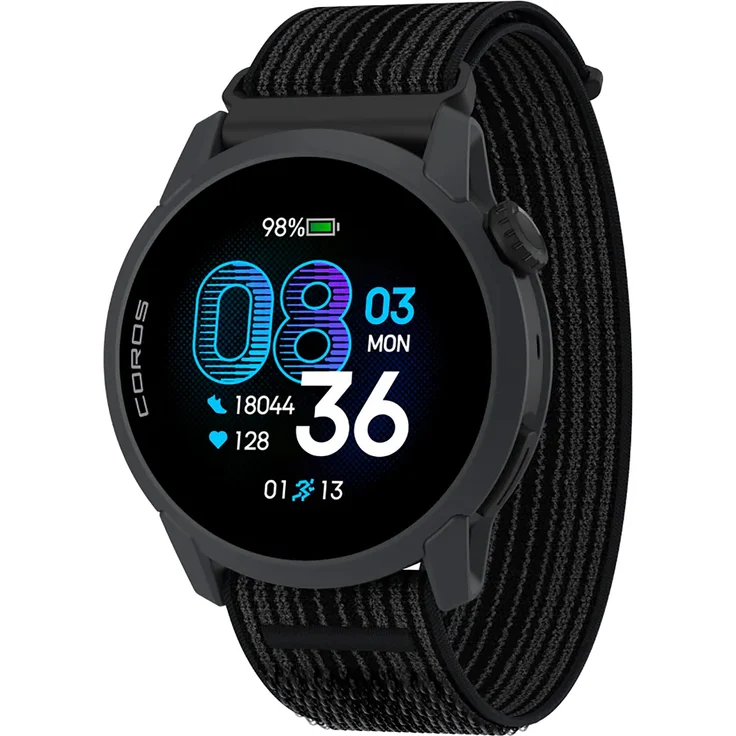 Coros PACE 4 Nylon GPS, Smartwatch mit Herzfrequenzmessung, wasserdicht bis 5 ATM, 30.48 mm