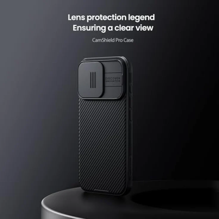 Nillkin CamShield Pro Kamera-Schutzhülle für Apple iPhone 16 Pro (16,3 cm / 6,3 Zoll), doppellagiger Schutz, TPU + PC (Eckstoßluftbeutel), Schwarz – Bild 3