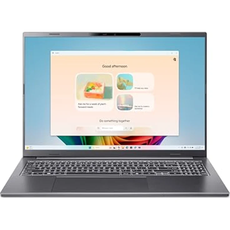 Acer Aspire 16 AI (A16-11M-X8TY) Copilot+ PC, 16,0" WUXGA IPS Display, Snapdragon X1-26, 32GB RAM, 1TB SSD, Windows 11 ARM, grau – Bild 12