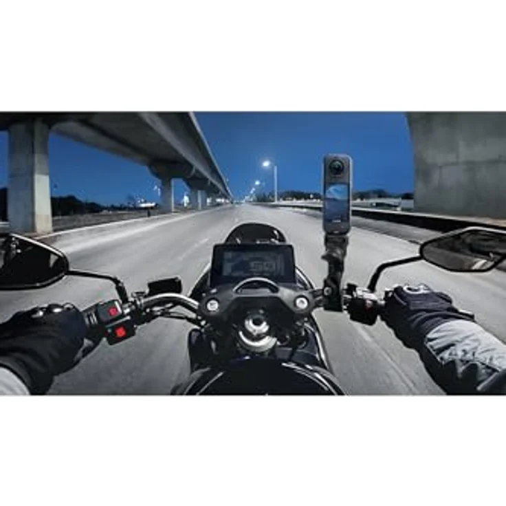 Insta360 X5 Motorcycle Bundle, Action Cam mit 1/1,28”-Sensoren, 360°-Videos, Bluetooth, WLAN, Schwarz – Bild 3