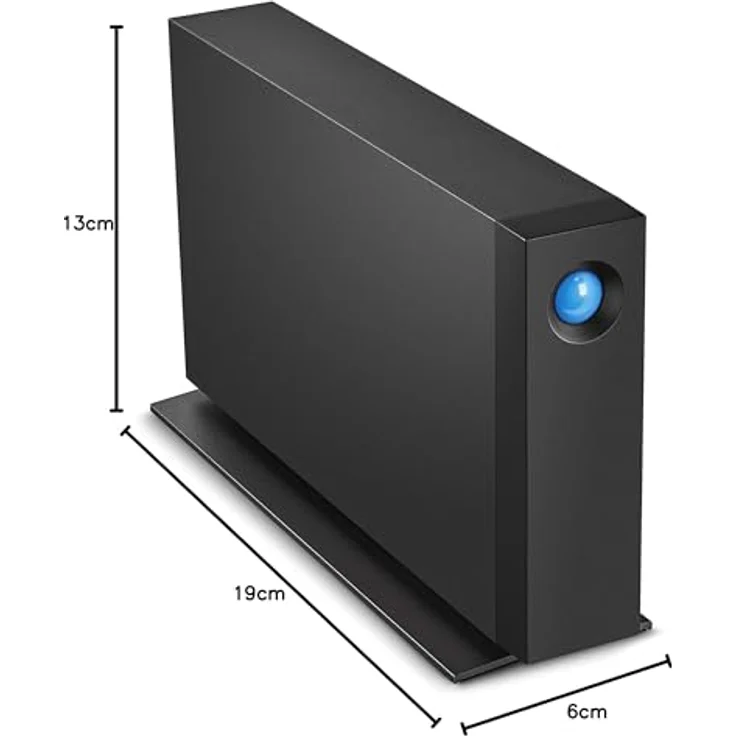 LaCie D2 PRO 3.5E 30000 (30 TB), Externe Festplatte mit USB-C und Aluminiumgehäuse, Schwarz – Bild 12