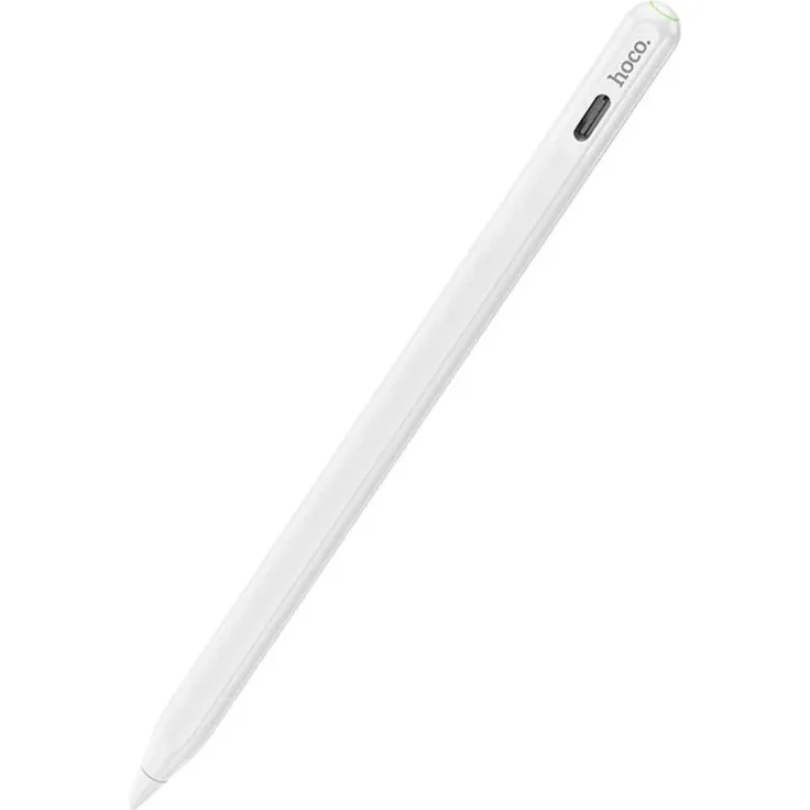 Hoco Eingabestift aktiv, kompatibel mit Apple-Tablet, 130 mAh, Weiß, mit geneigter Druckempfindlichkeit und magnetischer Adsorption