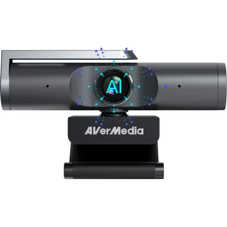AverMedia PW515 4K Ultra HD Autofokus-Business-Webcam – KI-gesteuerte Lösung, Bild- und Beleuchtungsanpassung, 100° Wide FoV, für Videokonferenzen und virtuelle Meetings, Zoom, Teams, Skype, PC/Mac – Bild 3