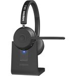 GEQUDIO GB-2, Bluetooth Headset mit Mikrofon, passives Noise Cancelling, für 2 Geräte gleichzeitig, hohe Akkulaufzeit mit 500h Standby, ideal für Konferenzen und Musik
