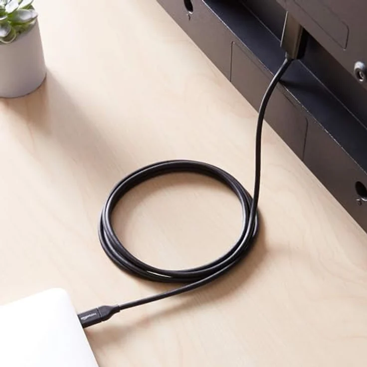 AmazonBasics – Adapterkabel USB-C auf HDMI, Thunderbolt-3-kompatibel, 4K bei 30 Hz, 180 cm – Bild 7