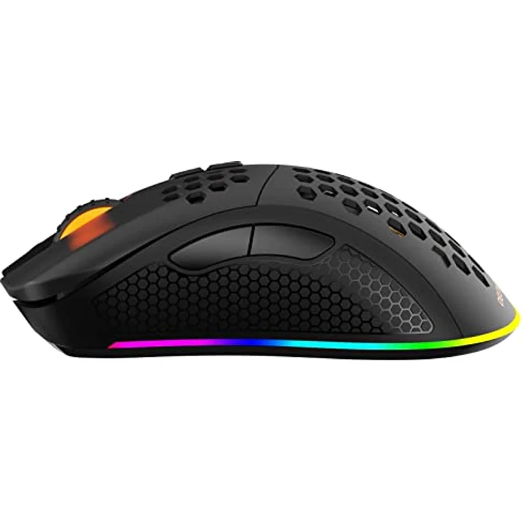 Deltaco Gaming DM220 (Kabellos, Kabelgebunden), Maus, Schwarz - Leicht & Kabellos, RGB-Beleuchtung, bis zu 60 Stunden Spielzeit – Bild 3