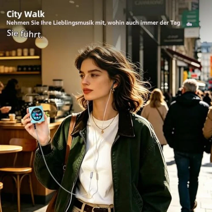 FIIO DISC Tragbarer HiFi-Musik-Player, Dual-DAC mit 3,5-mm und 4,4-mm-Ausgängen, Bluetooth 5.4 LDAC, Touchscreen, Schwarz, bis zu 12 Stunden Akkulaufzeit, 2 TB Speichererweiterung – Bild 3
