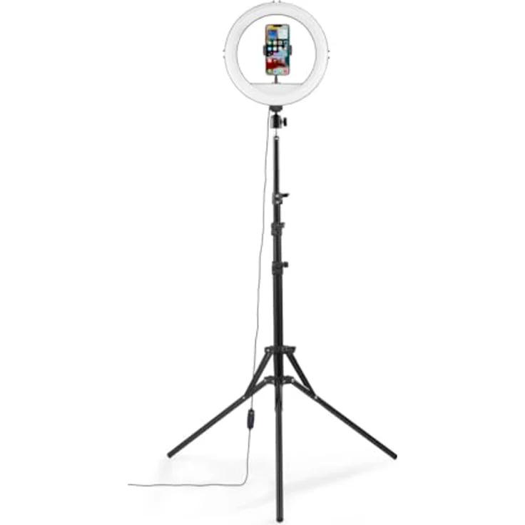 Hama SpotLight Steady 120 III, Ringleuchte mit 160 LEDs, einstellbarer Farbtemperatur und Lichtintensität, schwarz – Bild 6