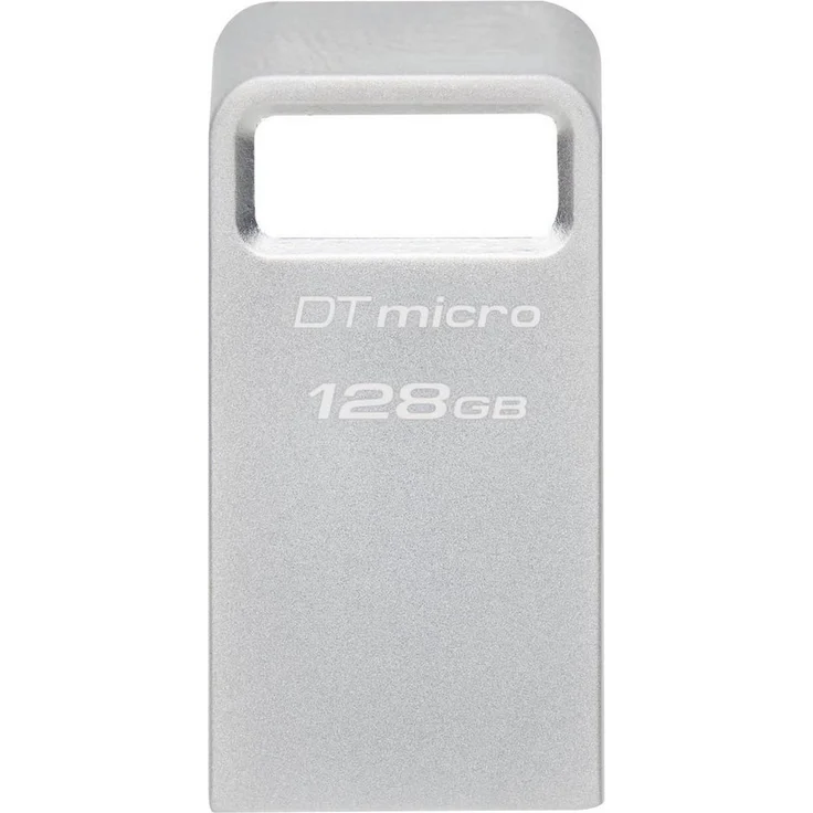 Kingston DATATRAVELER MICRO 128GB USB-Stick, USB 3.2, Lesegeschwindigkeit 200 MB/s, Metallgehäuse – Bild 1