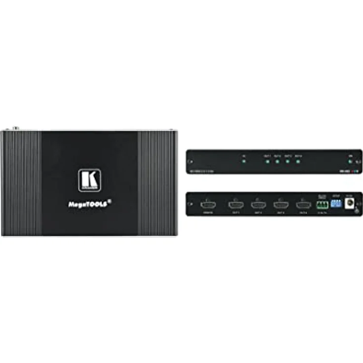 Kramer VM-4HH, 1:4 HDMI 2.0 Verteiler mit 4K@60Hz Unterstützung und 17.82Gbps Datenrate – Bild 1