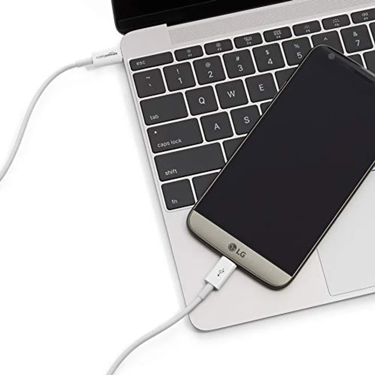 AmazonBasics - Verbindungskabel, USB Typ C auf USB Typ C, USB 2.0, 1,8 m, Weiß – Bild 6