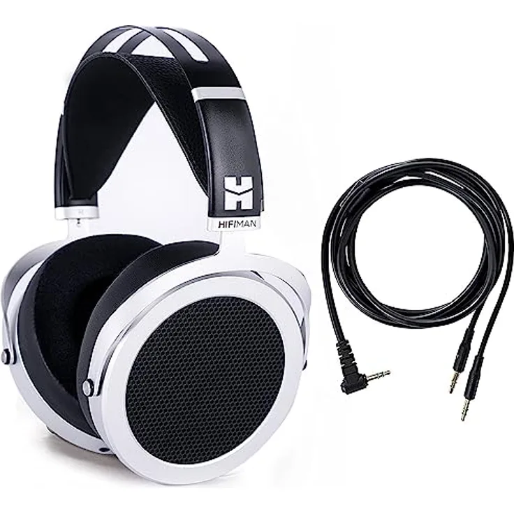 HIFIMAN Sundara Hi-Fi-Kopfhörer mit planar magnetischer Technologie, 3,5-mm-Anschlüssen, aktualisierten Ohrpolstern - 2020 Version (Silber)