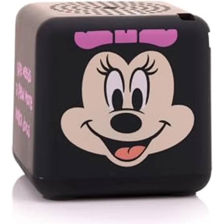 Bitty Boomers Disney Minnie Maus, Würfelförmiger Mini Bluetooth-Lautsprecher mit kraftvollem Sound, kompakt und tragbar – Bild 1