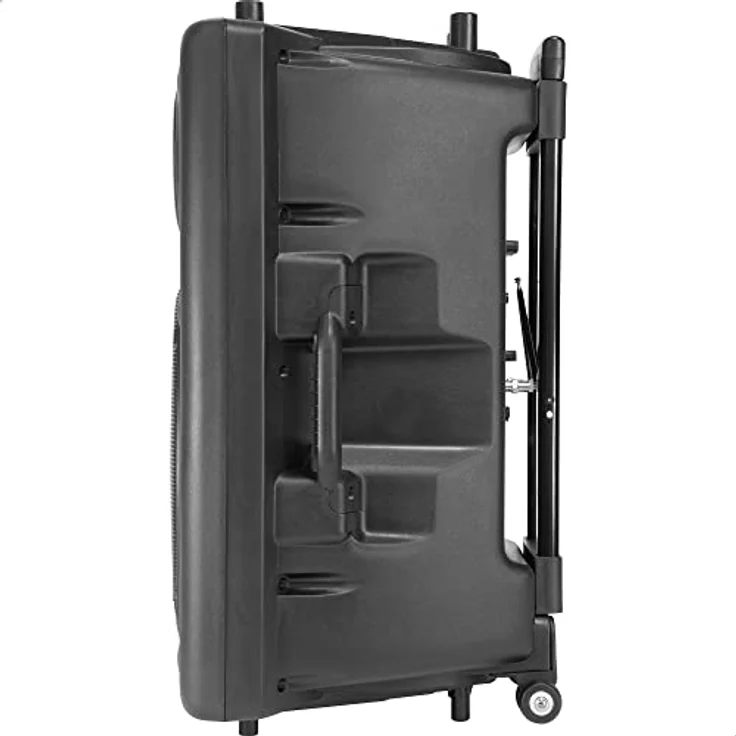 Ibiza Port15VHF-BT mobile 38cm PA-DJ-Anlage PA-Box Bluetooth-Lautsprecher inkl. Funkmikrofon, Fernebdienung (400W RMS, Akku-Betrieb,USB-SD, Radio) schwarz – Bild 10