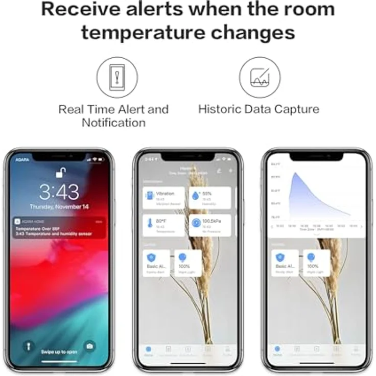 Aqara B07D37FKGY Temperature & Humidity & Pressure Sensor Temperatur- und Feuchtigkeitssensor – Bild 5