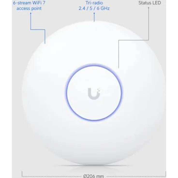 Ubiquiti Networks UniFi AP U7-PRO WiFi7 5-Pack, Access-Points für WLAN 7 Technologie, weiß