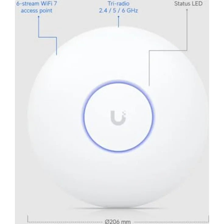 Ubiquiti Networks UniFi AP U7-PRO WiFi7 5-Pack, Access-Points für WLAN 7 Technologie, weiß – Bild 1